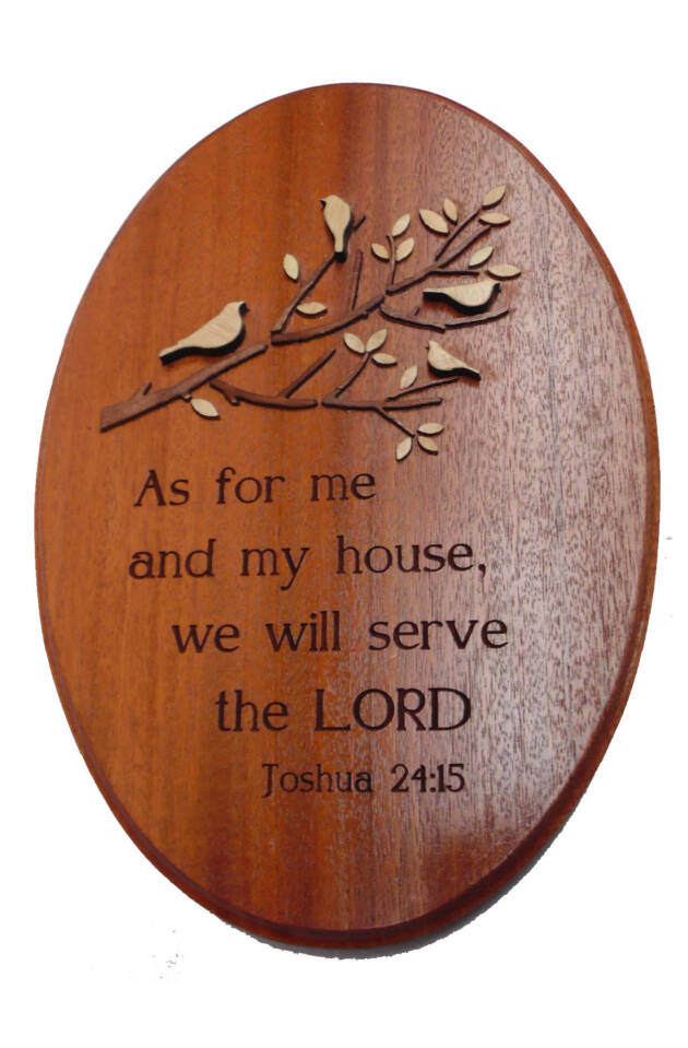 Oval wall plaque - As for me...
