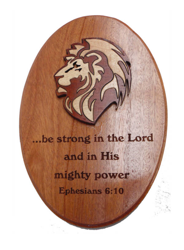 Oval wall plaque - Be strong...