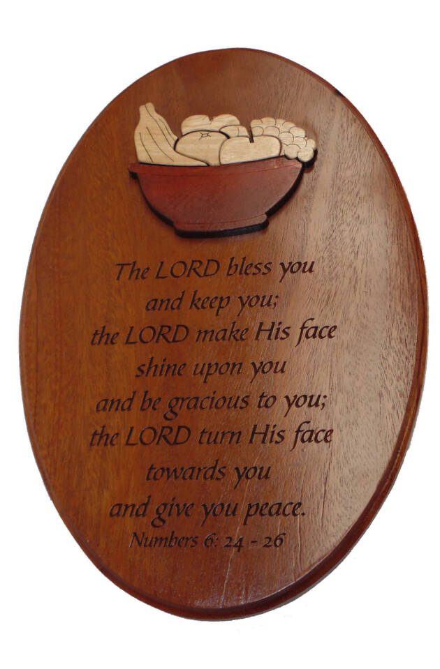 Oval wall plaque - The LORD...