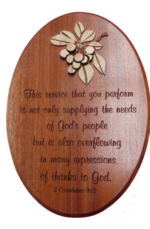 Oval wall plaque - This service...